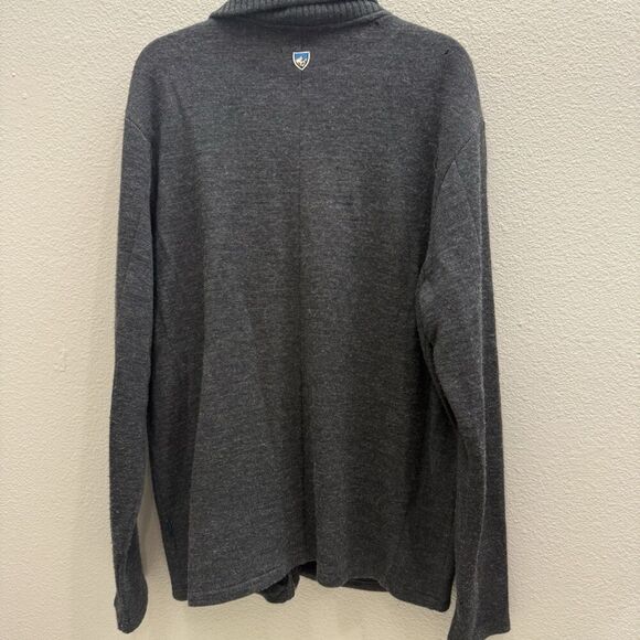 Kuhl Mens Sweater Xl Knit Full Zip Flawed - Picture 10 of 11